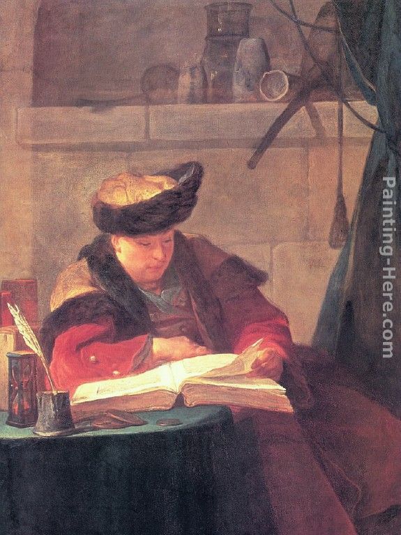 Portrait of Joseph Aved painting - Jean Baptiste Simeon Chardin Portrait of Joseph Aved art painting